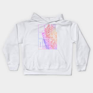 Colombo, Sri Lanka - Colorful City Map Typography - Colorful Kids Hoodie